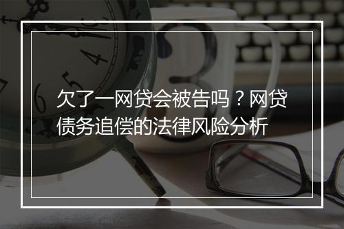 欠了一网贷会被告吗？网贷债务追偿的法律风险分析