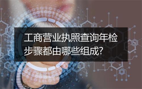 工商营业执照查询年检步骤都由哪些组成?