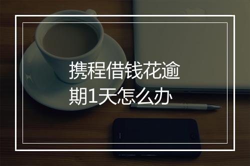 携程借钱花逾期1天怎么办