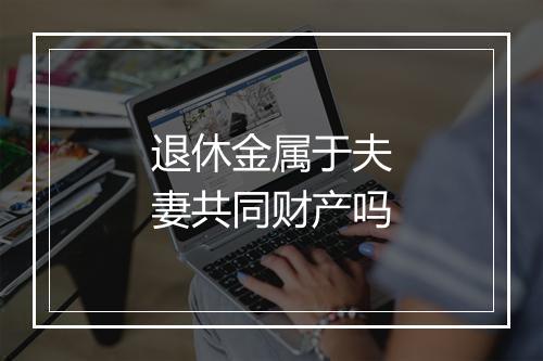 退休金属于夫妻共同财产吗