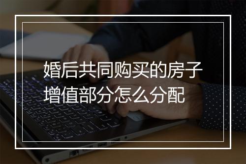 婚后共同购买的房子增值部分怎么分配