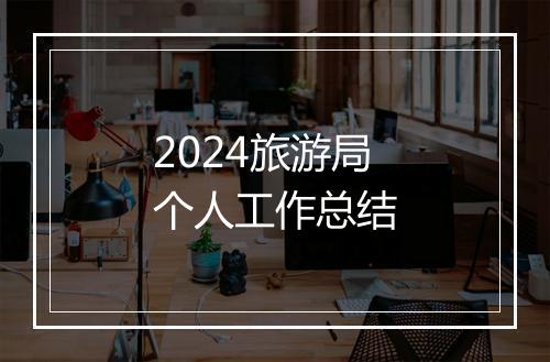 2024旅游局个人工作总结