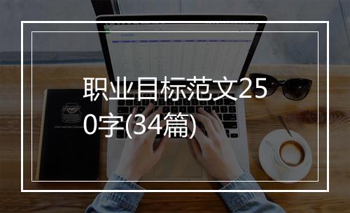 职业目标范文250字(34篇)