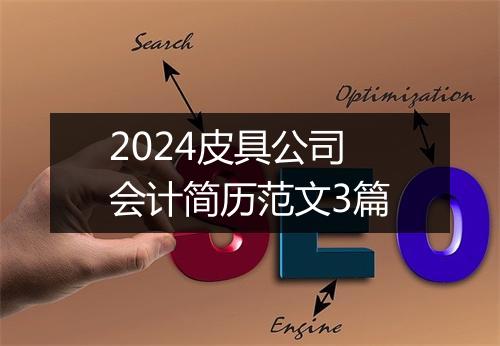 2024皮具公司会计简历范文3篇