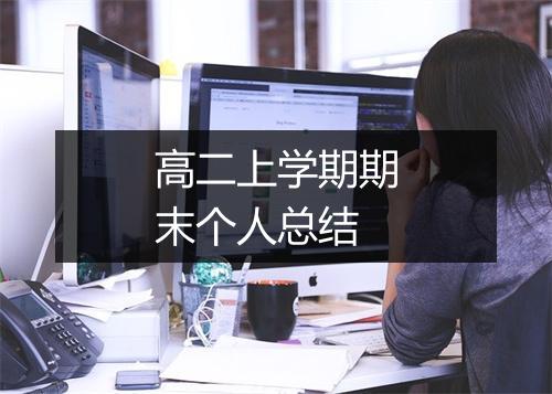 高二上学期期末个人总结