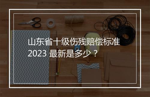 山东省十级伤残赔偿标准 2023 最新是多少？