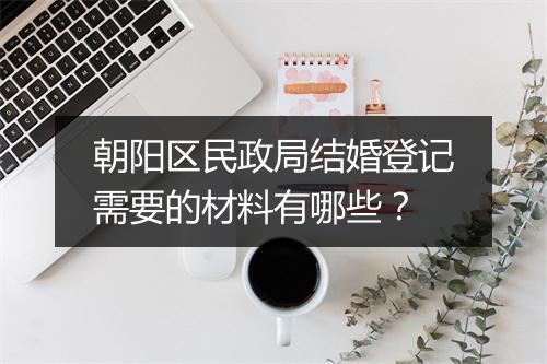朝阳区民政局结婚登记需要的材料有哪些？