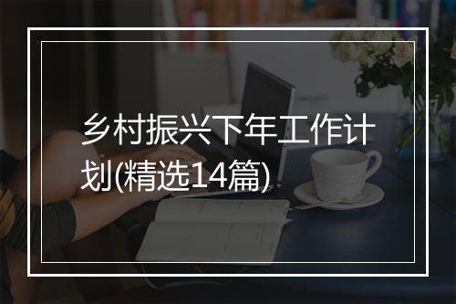 乡村振兴下年工作计划(精选14篇)