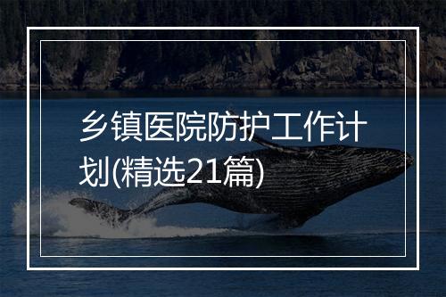 乡镇医院防护工作计划(精选21篇)