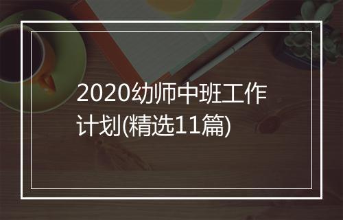 2020幼师中班工作计划(精选11篇)
