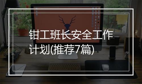 钳工班长安全工作计划(推荐7篇)