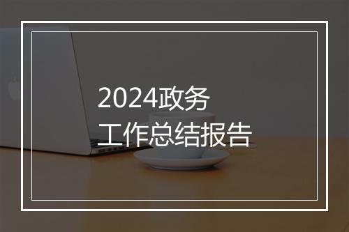 2024政务工作总结报告