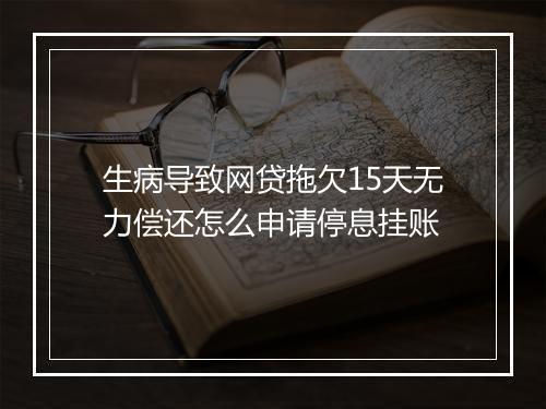 生病导致网贷拖欠15天无力偿还怎么申请停息挂账