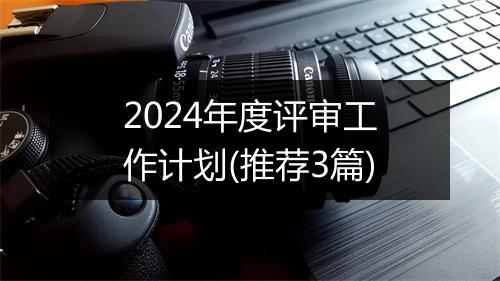 2024年度评审工作计划(推荐3篇)