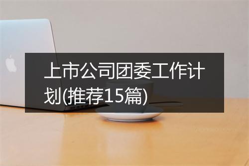 上市公司团委工作计划(推荐15篇)