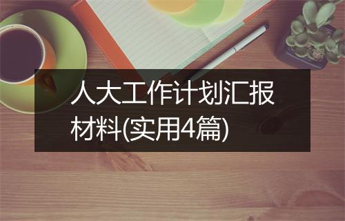 人大工作计划汇报材料(实用4篇)