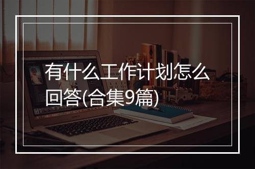 有什么工作计划怎么回答(合集9篇)