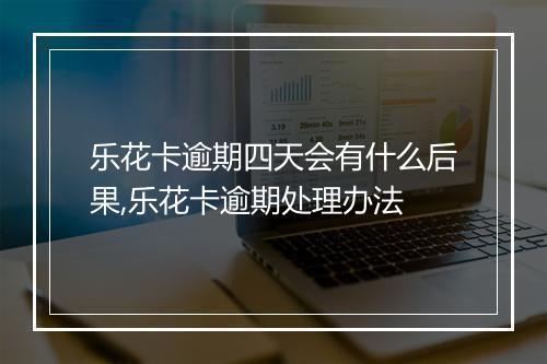 乐花卡逾期四天会有什么后果,乐花卡逾期处理办法