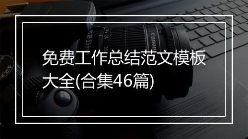 免费工作总结范文模板大全(合集46篇)