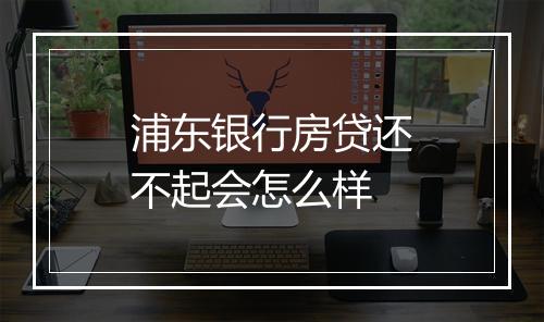 浦东银行房贷还不起会怎么样