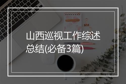 山西巡视工作综述总结(必备3篇)