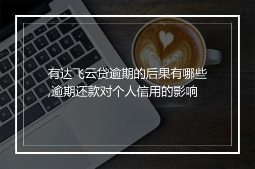 有达飞云贷逾期的后果有哪些,逾期还款对个人信用的影响