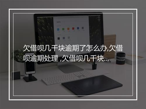 欠借呗几千块逾期了怎么办,欠借呗逾期处理 ,欠借呗几千块逾期后果及解决办法