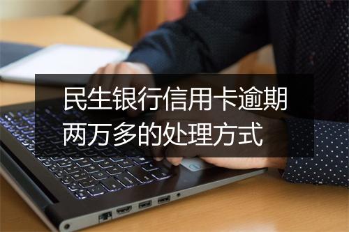 民生银行信用卡逾期两万多的处理方式