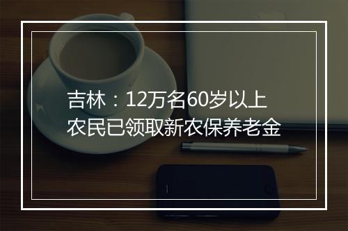 吉林：12万名60岁以上农民已领取新农保养老金