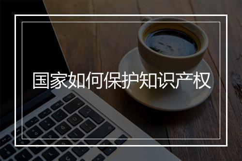 国家如何保护知识产权