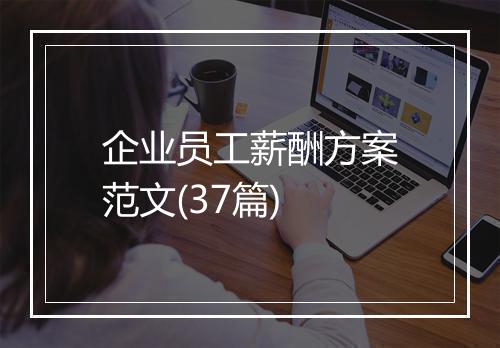 企业员工薪酬方案范文(37篇)