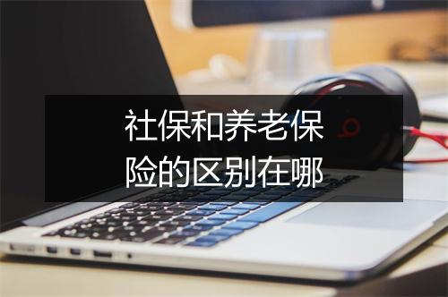 社保和养老保险的区别在哪