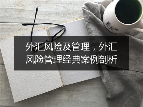 外汇风险及管理，外汇风险管理经典案例剖析