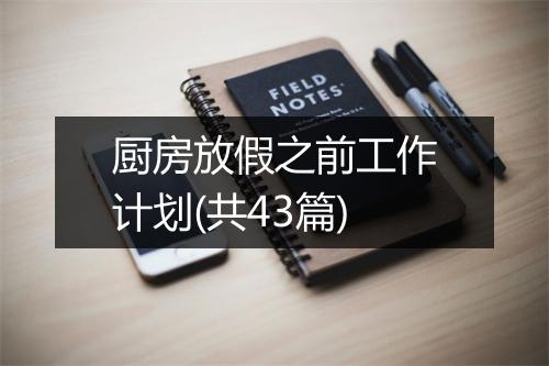 厨房放假之前工作计划(共43篇)