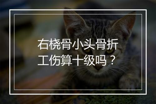 右桡骨小头骨折工伤算十级吗？
