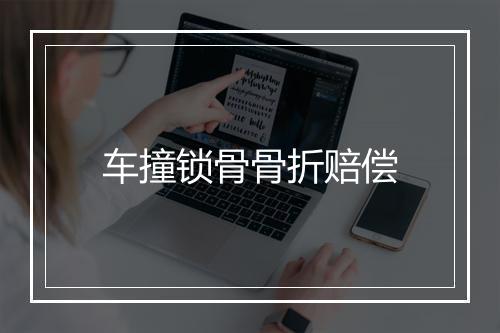 车撞锁骨骨折赔偿