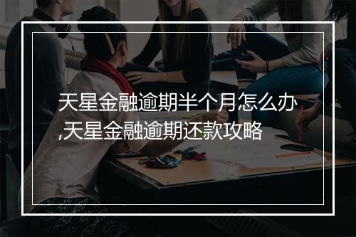 天星金融逾期半个月怎么办,天星金融逾期还款攻略