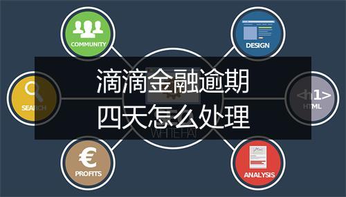 滴滴金融逾期四天怎么处理