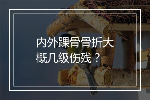 内外踝骨骨折大概几级伤残？