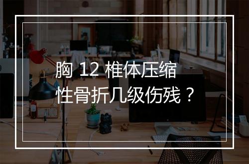胸 12 椎体压缩性骨折几级伤残？