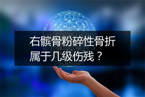 右髌骨粉碎性骨折属于几级伤残？