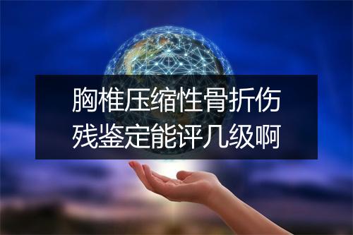 胸椎压缩性骨折伤残鉴定能评几级啊