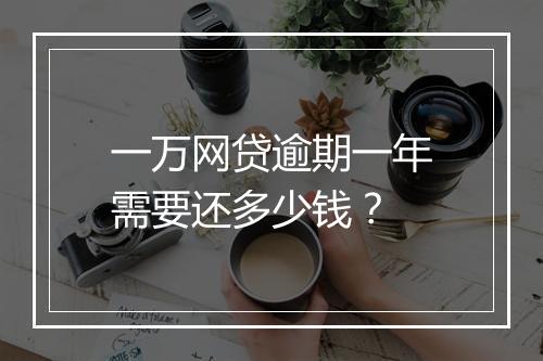 一万网贷逾期一年需要还多少钱？