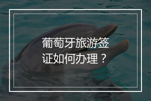 葡萄牙旅游签证如何办理？