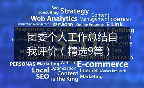 团委个人工作总结自我评价（精选9篇）