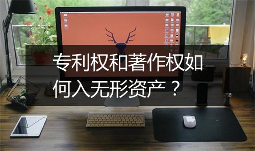 专利权和著作权如何入无形资产？