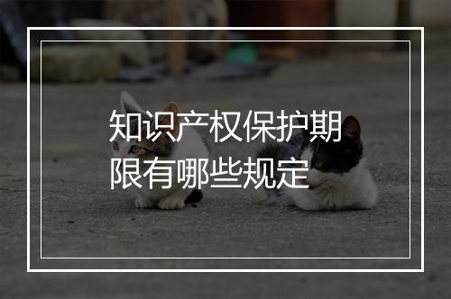 知识产权保护期限有哪些规定