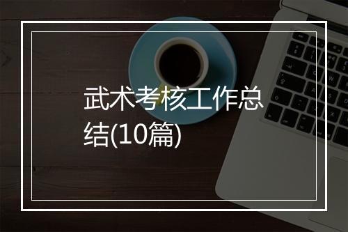 武术考核工作总结(10篇)