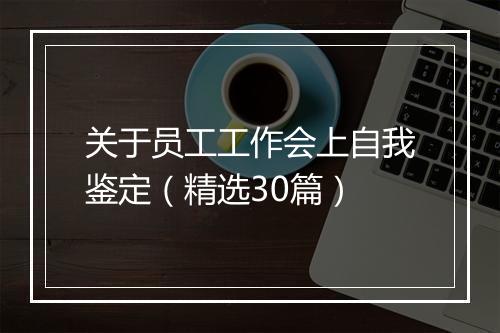 关于员工工作会上自我鉴定（精选30篇）