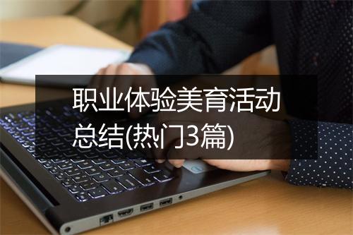 职业体验美育活动总结(热门3篇)